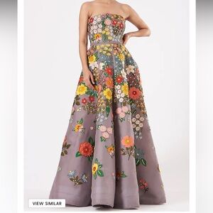 Sahil Kochhar strapless gown